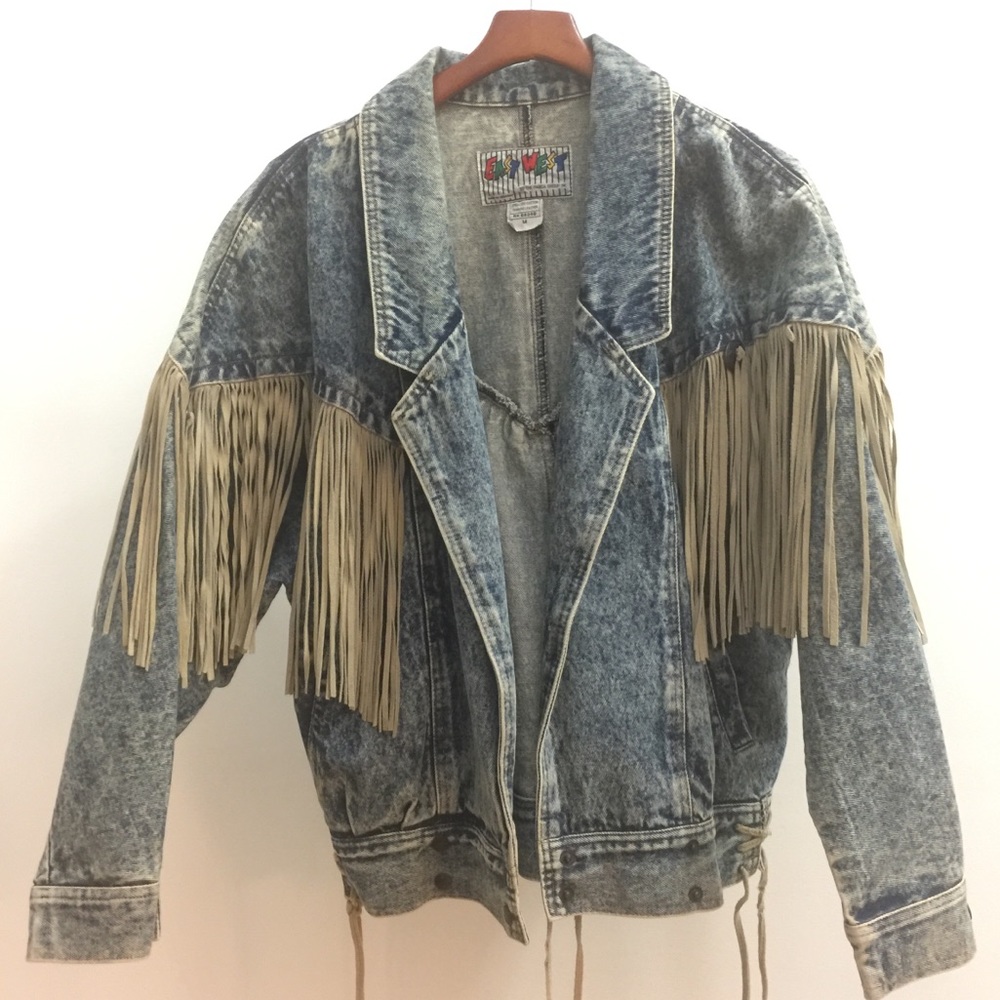 Vintage 80’s Acid Washed East West Denim Jacket